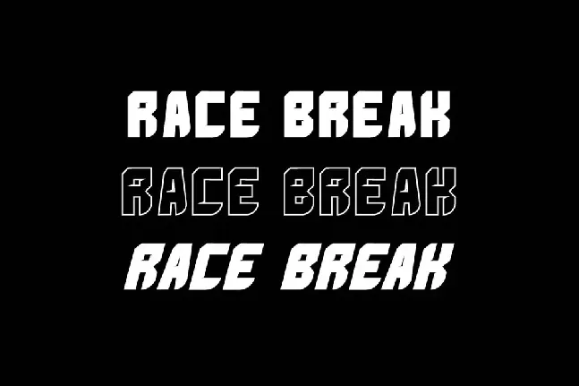 Race Break Demo font