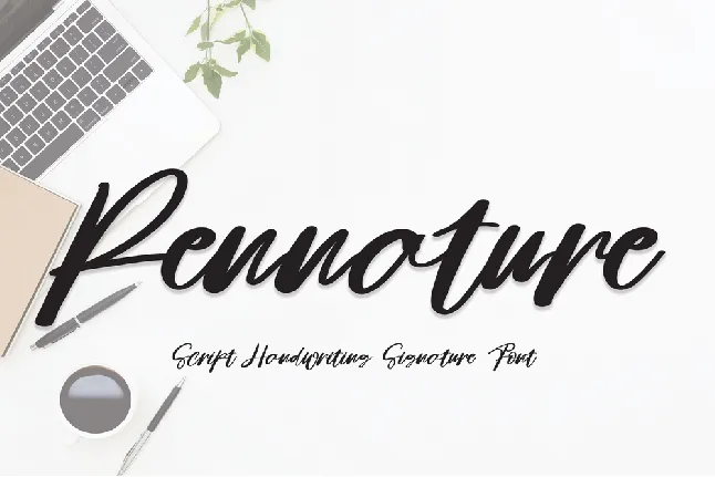 Pennature font