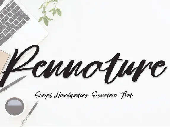 Pennature font