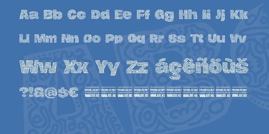 Hierograf PERSONAL USE font