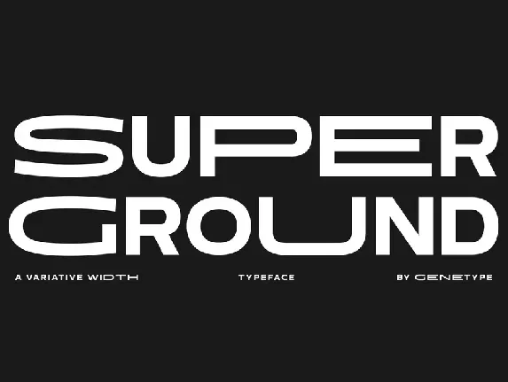 Super Ground font