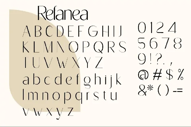 Refanea font