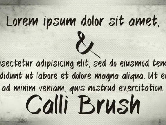 CalliBrush font