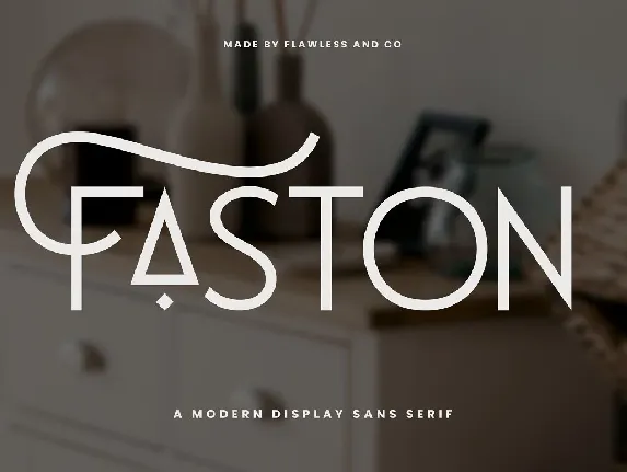 Faston font