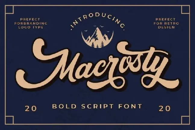 Macrosty Script font