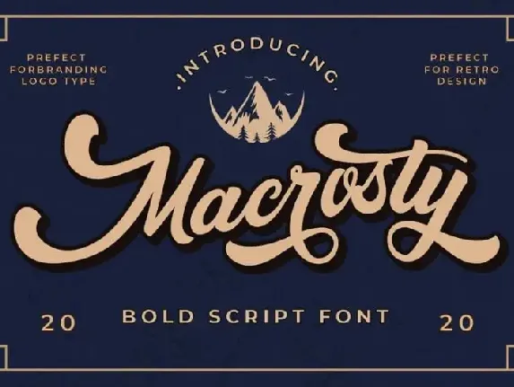 Macrosty Script font