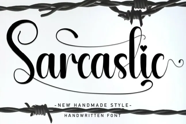 Sarcastic Script Typeface font