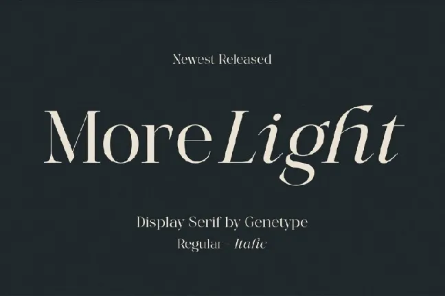 More Light font