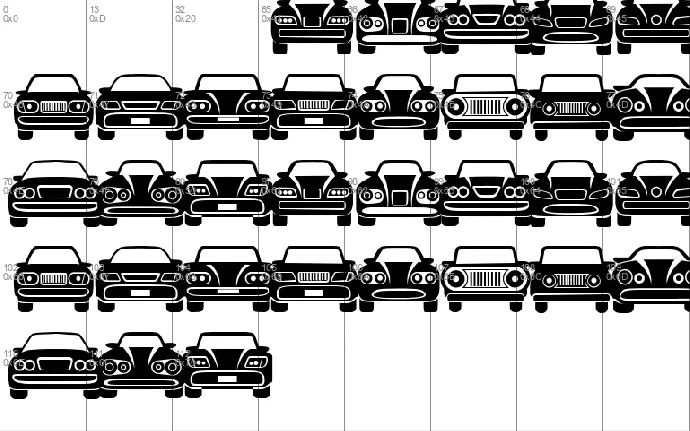 Cars font