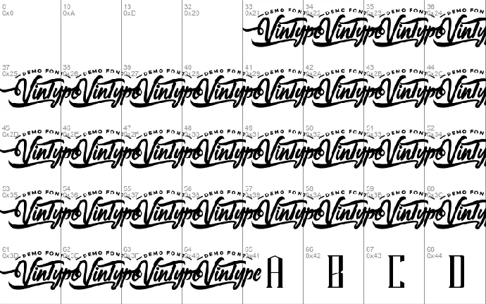 Hard Strive Demo font