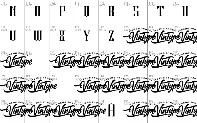 Hard Strive Demo font