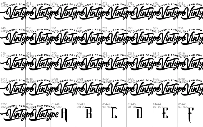 Hard Strive Demo font