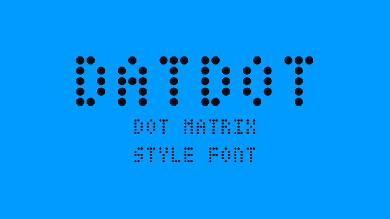 DatDot font