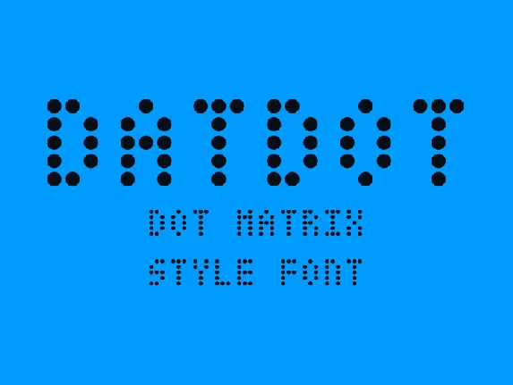 DatDot font