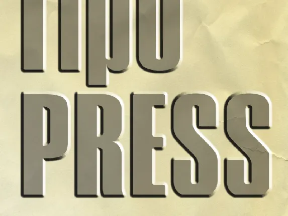 Tipo PRESS font