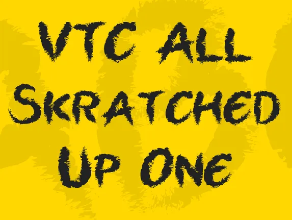 VTC All Skratched Up One font