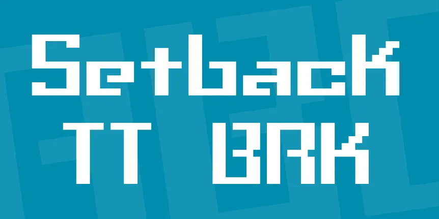 Setback TT BRK font