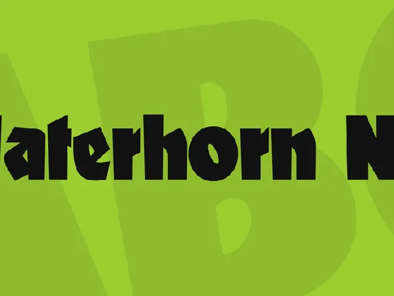 Materhorn NF font