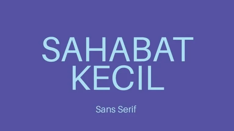 Sahabat Kecil Family font