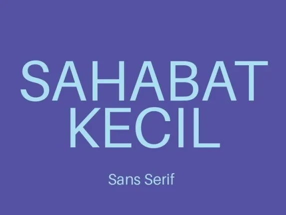 Sahabat Kecil Family font