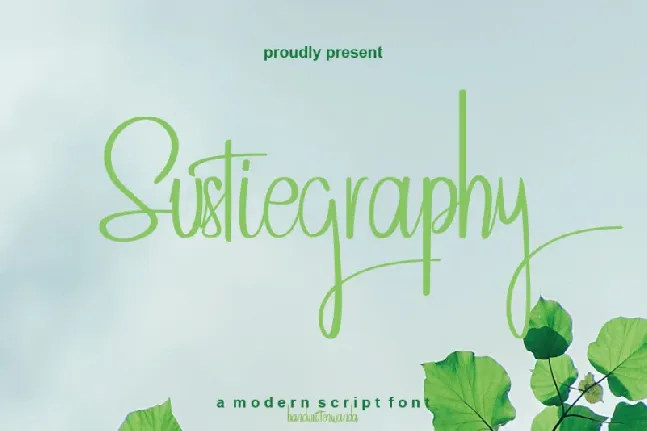 Sustiegraphy font