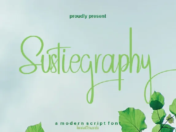 Sustiegraphy font