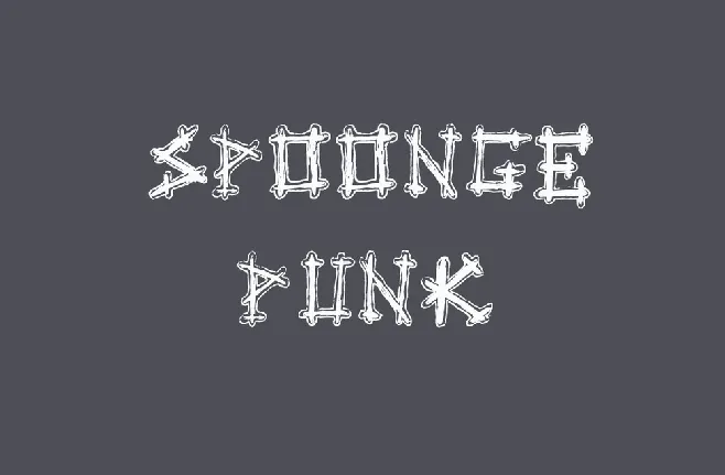 Spoonge Punk font