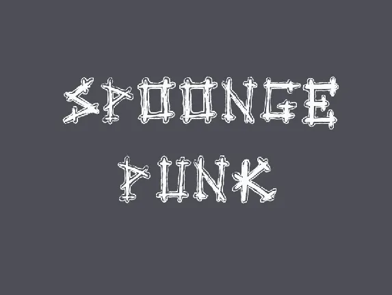 Spoonge Punk font