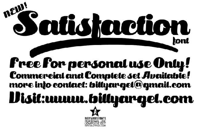 Satisfaction font