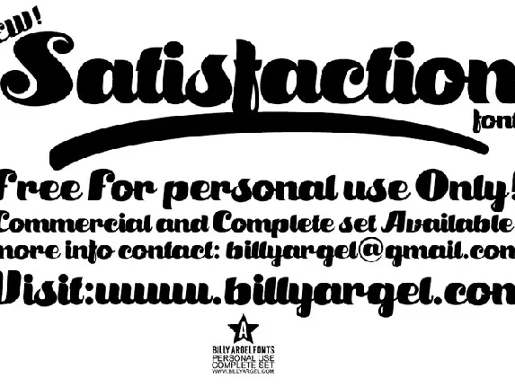 Satisfaction font