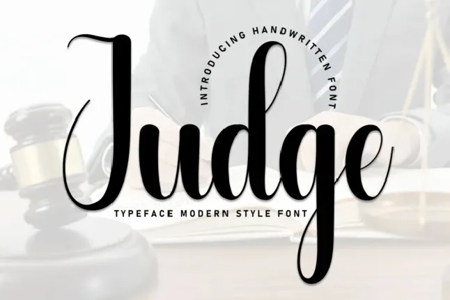 Judge Script font