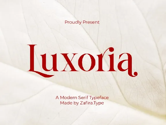 Luxoria font