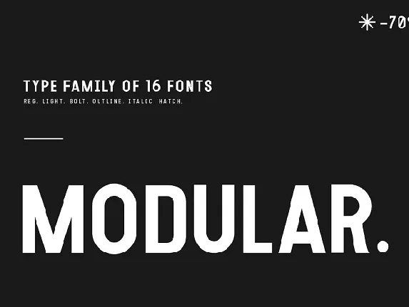 Modular Family font