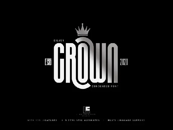 Silver Crown font