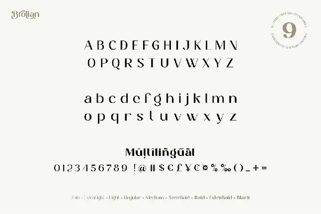 Brolian font