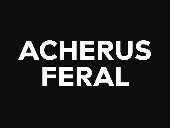 Acherus Feral font