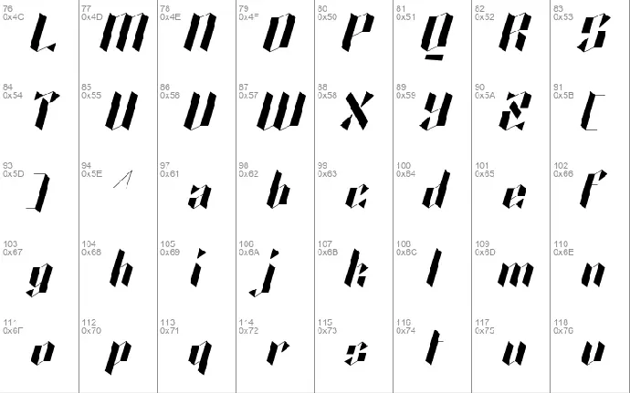 Kalosgon font