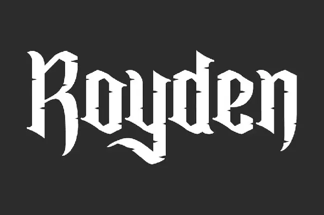 Royden Demo font