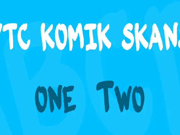 VTC Komik Skans font