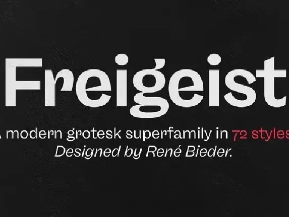 Freigeist Family font