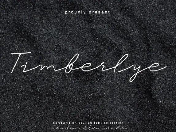 Timberlye font