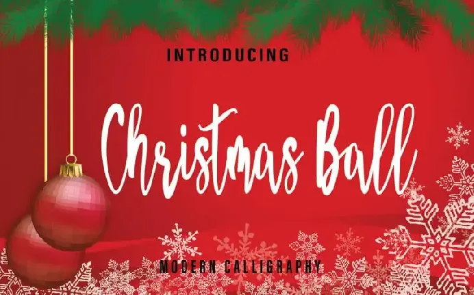 Christmas Ball Script font