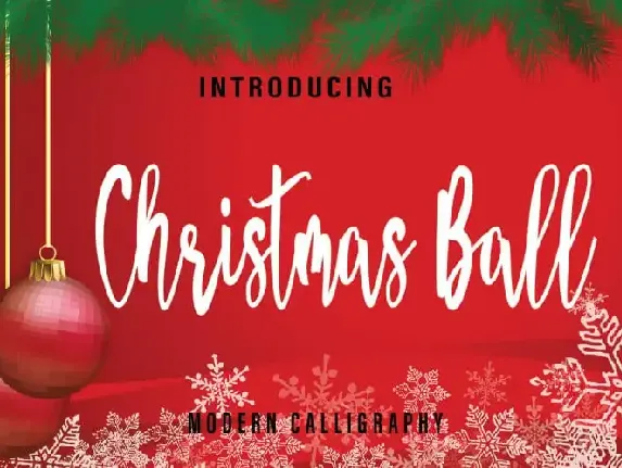 Christmas Ball Script font