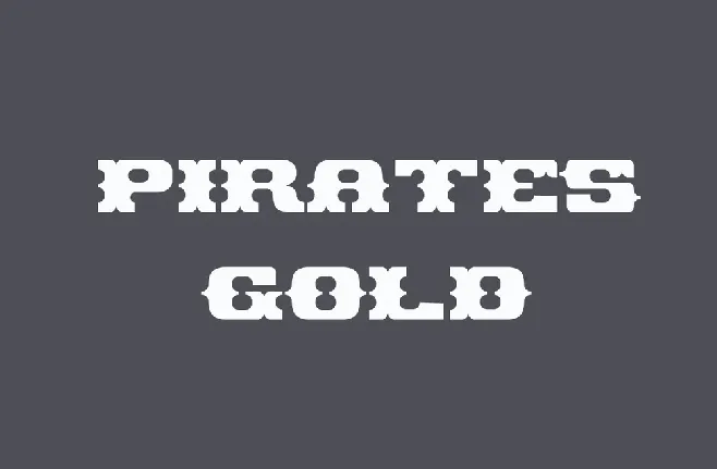 Pirates Gold font