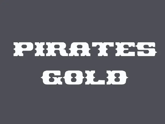 Pirates Gold font