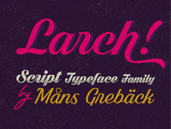 Shaded Larch font