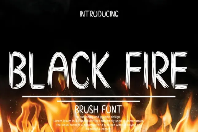 Black Fire Display font