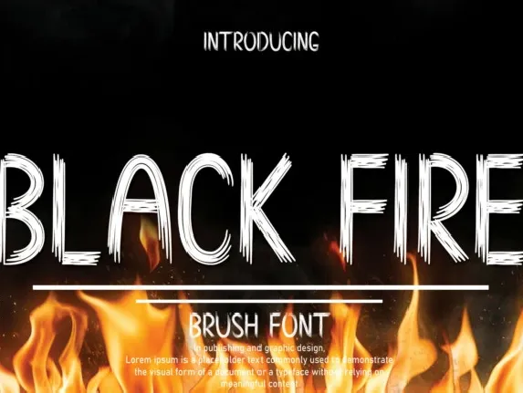 Black Fire Display font