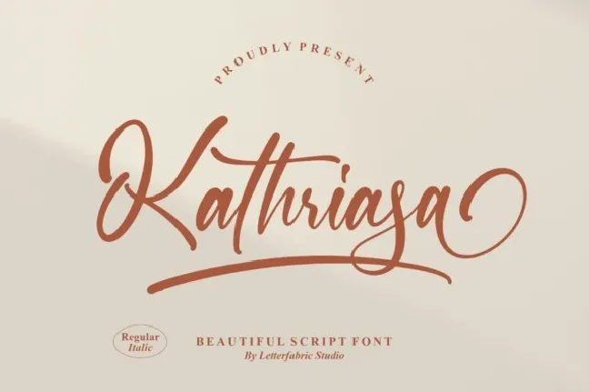 Kathriasa font