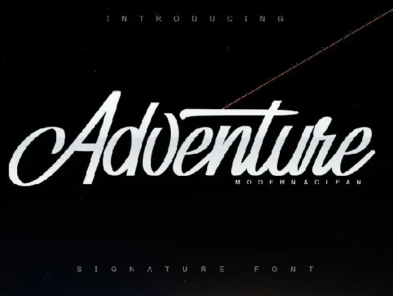 Adventure Script font